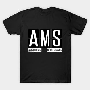 AMS - Amsterdam Netherlands Souvenir or Gift Shirt Apparel T-Shirt